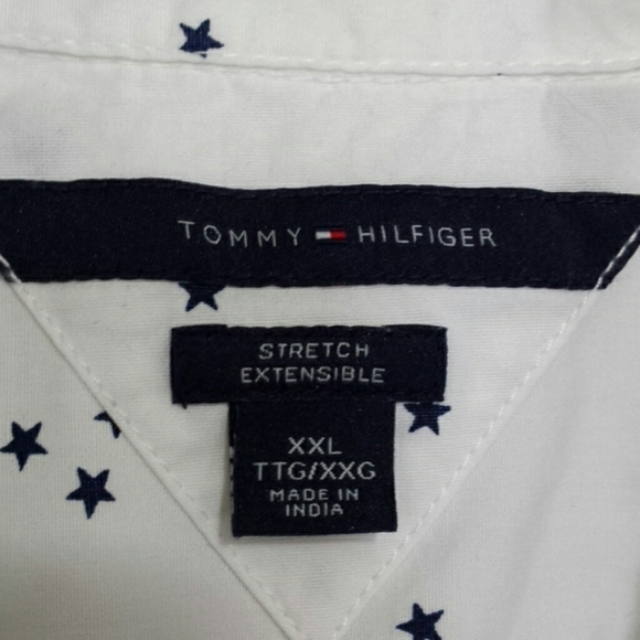 Tommy Hilfiger Button Down Shirt with Stars Detail - Picture 2 of 7
